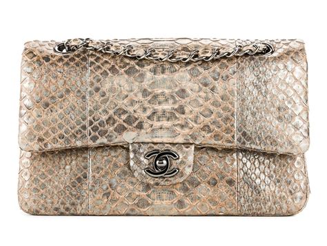 chanel python bag beige|chanel python bags price.